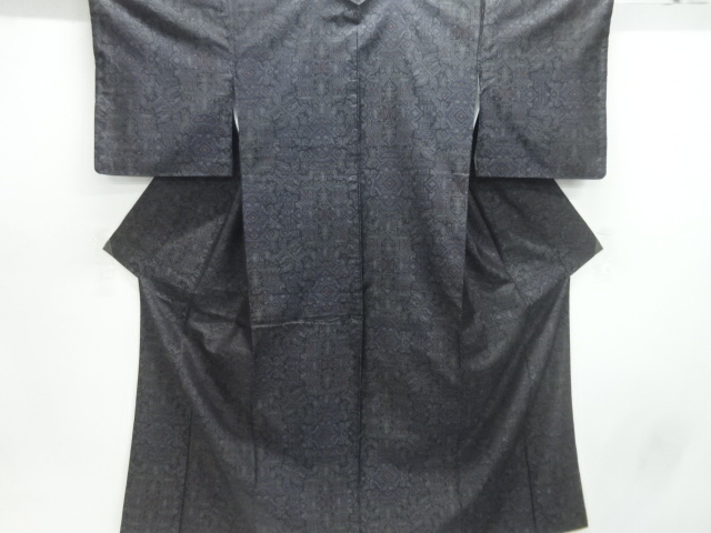 抽象模様織出し本場泥大島紬着物